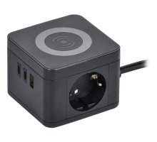 Удлинитель У02К 2 места 1,3м 3х1,0мм2 USB A+C DOMINIC (DN-YP31-16-02-01-ZKU-K02)