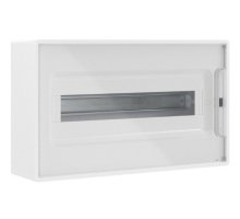 Щиток настенный с дверцей 18 модулей белый FRAME с 2 шинами PEN (F18W1WT)