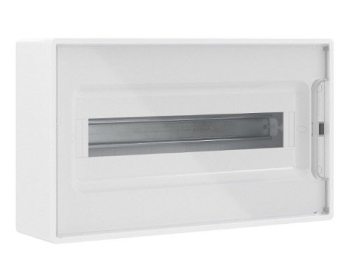 Щиток настенный с дверцей 18 модулей белый FRAME с 2 шинами PEN (F18W1WT)