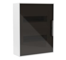 Щиток настенный с дверцей 24 модуля белый FRAME с 4 шинами PEN (F24W1WD)