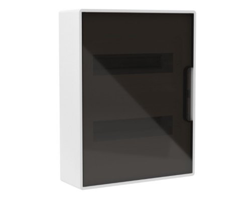 Щиток настенный с дверцей 24 модуля белый FRAME с 4 шинами PEN (F24W1WD)