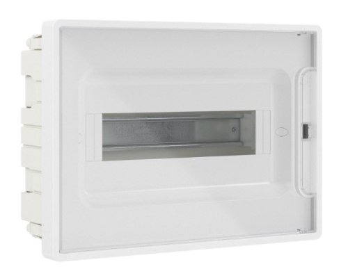 Щиток встраиваемый с дверцей 12 модулей белый FRAME с 2 шинами PEN (F12B3WT)