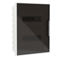 Щиток встраиваемый с дверцей 24 модуля белый FRAME с 4 шинами PEN (F24B1WD)