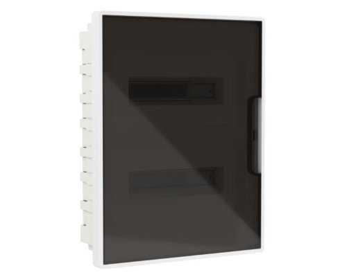 Щиток встраиваемый с дверцей 24 модуля белый FRAME с 4 шинами PEN (F24B1WD)