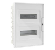 Щиток встраиваемый с дверцей 24 модуля белый FRAME с 4 шинами PEN (F24B1WT)