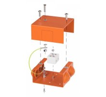 Коробка металлическая огнестойкая Е15-Е120 80х80х35 (70-0240-FR10.0-2) (Промрукав)