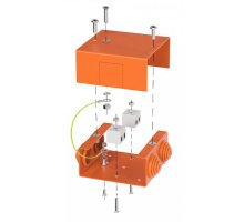 Коробка металлическая огнестойкая Е15-Е120 80х80х35 (70-0240-FR2.5-4) (Промрукав)