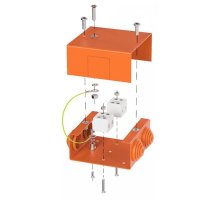 Коробка металлическая огнестойкая Е15-Е120 80х80х35 (70-0240-FR6.0-4) (Промрукав)