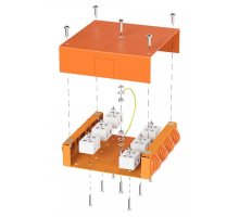 Коробка металлическая огнестойкая Е15-Е120 130х130х35 (70-0370-FR10.0-12) (Промрукав)