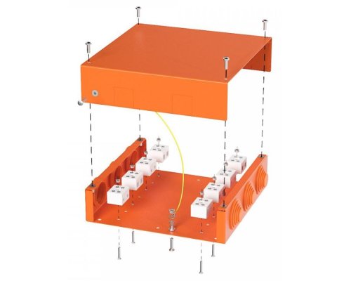 Коробка металлическая огнестойкая Е15-Е120 200х200х50 (70-0391-FR10.0-16) (Промрукав)
