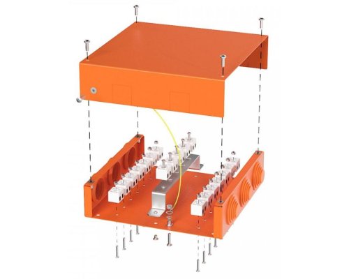 Коробка металлическая огнестойкая Е15-Е120 200х200х50 (70-0391-FR2.5-38) (Промрукав)