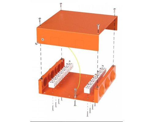 Коробка металлическая огнестойкая Е15-Е120 200х200х50 (70-0391-FR6.0-28) (Промрукав)