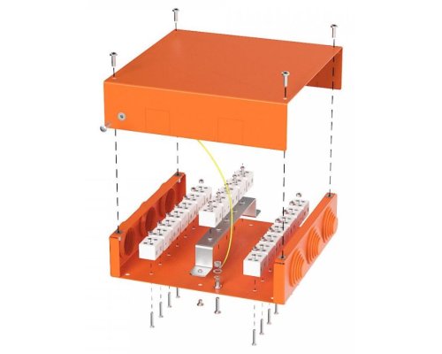 Коробка металлическая огнестойкая Е15-Е120 200х200х50 (70-0391-FR6.0-38) (Промрукав)