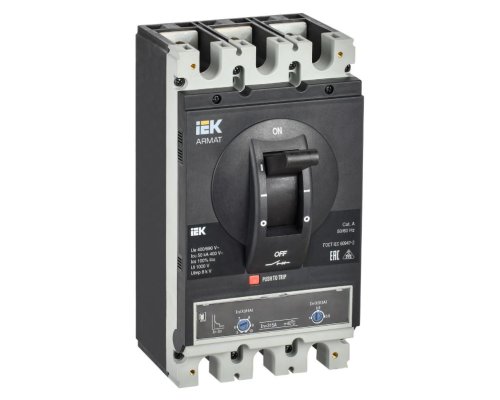 Автоматический выключатель в литом корпусе 3P H 315A 50kA (AR-MCCB-3H-050-0315A-ATUC)