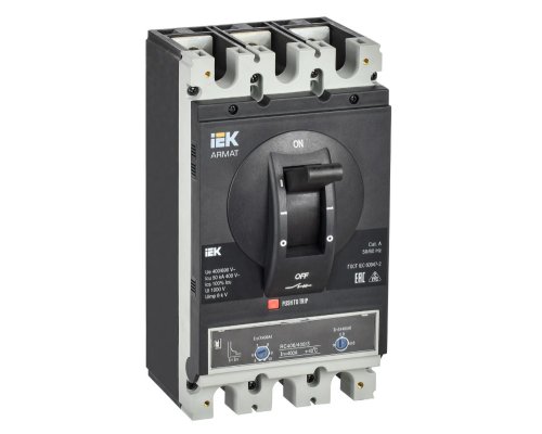 Автоматический выключатель в литом корпусе 3P H 400A 50kA (AR-MCCB-3H-050-0400A-ATUC)
