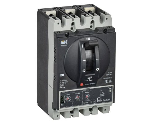 Автоматический выключатель в литом корпусе 3P D 160A 50kA (AR-MCCB-3D-050-0160A-ELSC)