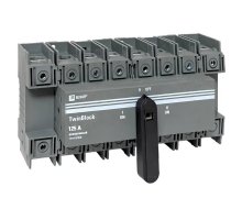 Рубильник 125A 4P реверсивный с рукояткой для прямой установки TwinBlock (tb-s-125-4p-rev)