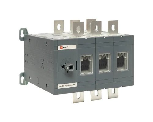 Рубильник 630A 3P реверсивный без рукоятки управления TwinBlock (tb-s-630-3p-rev)