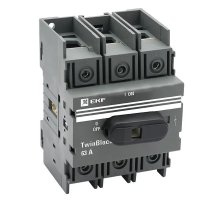 Рубильник 63A 3P с рукояткой управления для прямой установки TwinBlock (tb-63-3p-f)