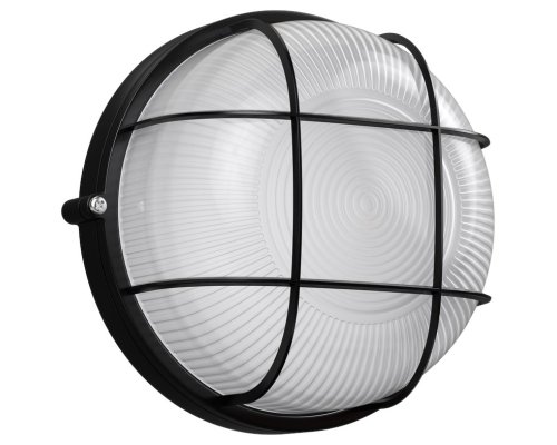 Светильник НПП1302 круг с решеткой 60Вт IP54 черный (LNPP0-1302-1-060-K02)
