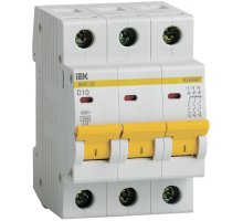 ВА47-29 3P D 10А 4,5кА KARAT (MVA20-3-010-D)