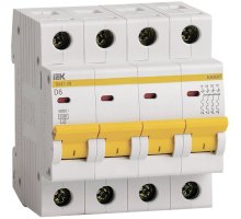 ВА47-29 4P D 6А 4,5кА KARAT (MVA20-4-006-D)