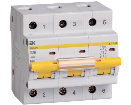 ВА47-100 3P D 35А 10кА KARAT (MVA40-3-035-D)