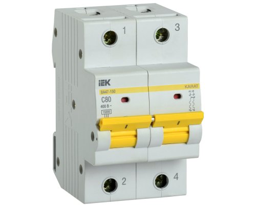 ВА47-150 2P C 80А 15кА KARAT (MVA50-2-080-C)