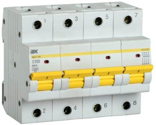 ВА47-150 4P C 100А 15кА KARAT (MVA50-4-100-C)