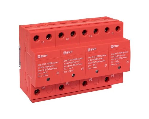 Limp 25kA (10/350μs) 4P класс 1 (spd-t1-4p)