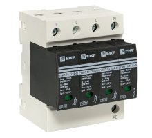 Т1+Т2; Iimp-12,5kA; In-20kA; Uc-275В; 4+0 (OV12-4-504)