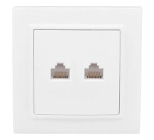 Минск Розетка RJ-45 2-местная СП белая (ERK02-035-10)