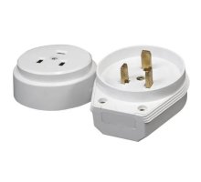 Разъем РШ-ВШ 32А 250В 2P+PE (ОУ) пластиковый бел. PROxima (AS-250-O-01)