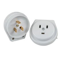 Разъем РШ-ВШ 32А 250В 2P+PE (СУ) пластиковый бел. PROxima (AS-250-H-02)