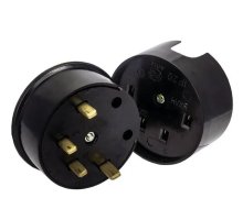Разъем РШ-ВШ 32А 380В 3P+PE (ОУ) карболитовый черный PROxima (AS-380-O-04)
