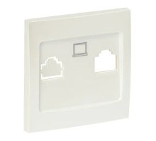 Валенсия Лицевая панель розетки RJ-45 1-местная жемчуг (ESK01-L-035-50)