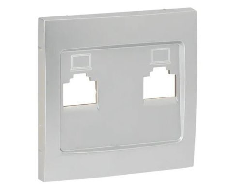 Валенсия Лицевая панель розетки RJ-45 1-местная сталь (ESK01-L-035-30)