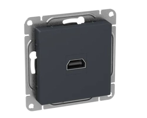 Механизм розетки HDMI, графит Эпика (UP1-SOG-HDMI)
