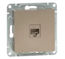 Механизм розетки RJ45 (cat5), шампань Эпика (UP1-SOC-RJ45-5)