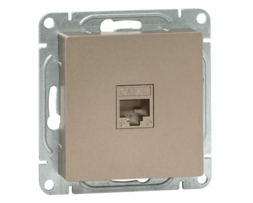Механизм розетки RJ45 (cat5), шампань Эпика (UP1-SOC-RJ45-5)