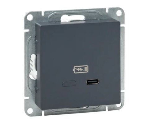 Механизм розетки USB-С, быстрая, графит Эпика (UP1-SOG-USBCF)