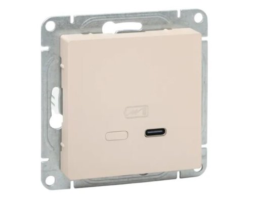 Механизм розетки USB-С, быстрая, кремовый Эпика (UP1-SOI-USBCF)