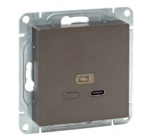 Механизм розетки USB-С, быстрая, мокко Эпика (UP1-SOM-USBCF)