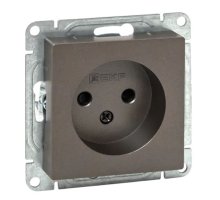 Механизм розетки, 16А, без заземления, со шторками, мокко Эпика (UP1-SOM-101)
