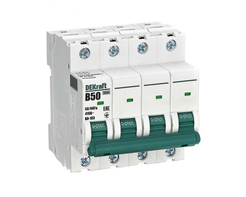 ВА-103 4P 50А B 6кА (12262DEK)