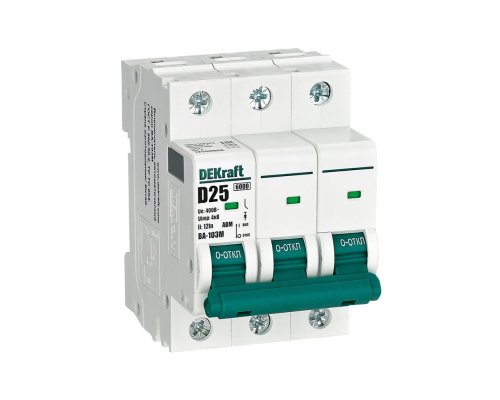 ВА-103М 3P 25А D 6кА без теплозащиты (12558DEK)