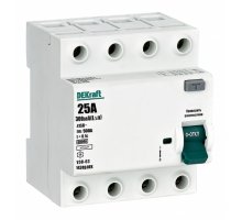 УЗО-03 ВДТ 4P 25А 300мА тип AC 6кА (14249DEK)