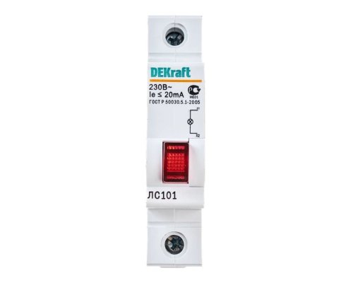 1P КРАСНАЯ LED ЛС-101 220В (18002DEK)
