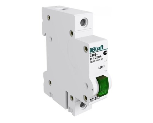 1P ЗЕЛЕНАЯ LED ЛС-101 220В (18004DEK)