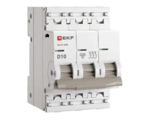 ВА 47-63N 3P 10А (D) 4,5 кА PROXIMA (M634310D)